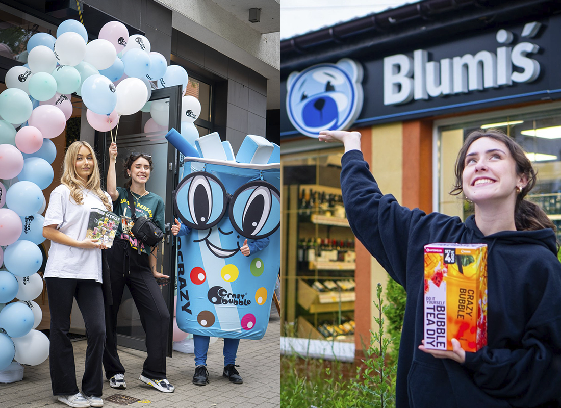 Otwarcie lokalu Crazy Bubble w Lesznie goście i strefa marki podczas wydarzenia